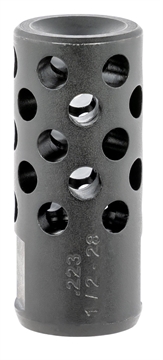 Picture of Ruger Radial Ported Muzzle Brake AR-15 5.56 45mm NATO Black Oxide Steel with 1/2"-28 tpi Threads, 1.75" OAL & .75" Diameter 90486