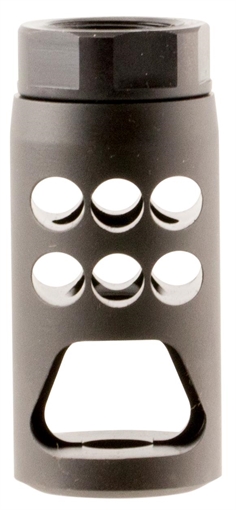 Picture of Ruger Hybrid Muzzle Brake Ruger Precision 7.62x51mm NATO Black Matte Steel with 5/8"-24 tpi Threads, 2.20" OAL & 1" Diameter 90590
