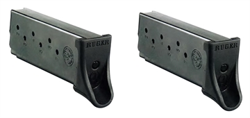 Picture of Ruger Ruger, Magazine, 9MM, 7 Rounds, Fits Ruger LC9/LC9s and EC9s, with Finger Rest, 2 Pack, Steel, Blued Finish 90642