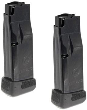 Picture of Ruger Magazine, 380 ACP, 12 Rounds, Fits Ruger LCP MAX, Steel, Blued Finish, Black, 2 Pack 90736