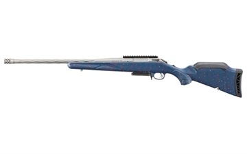 Picture of Ruger 250th Anniversary American Gen II Rifle .308 Win 3rd Capacity 20" Fluted Threaded Barrel Blue w/Red & White Splatter Stock 56931