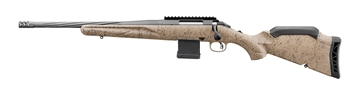 Picture of Ruger American Gen II Ranch Left Handed Rifle 5.56mm 10rd Magazine 16.1" Fluted Threaded Barrel FDE Splatter Stock 46958