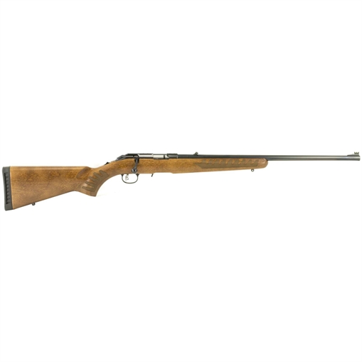 Picture of Ruger American Rimfire Full Size 22 LR 10+1 22" Satin Blued Steel Barrel, Satin Blued Drilled & Tapped Steel Receiver w/Integral Scope Base, Fixed Wood Stock, Right Hand 8329