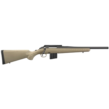 Picture of Ruger American Rifle Ranch, Bolt Action, 350 Legend, 16.38" Threaded Barrel, 1/2X28 Threads, Flat Dark Earth Finish, Synthetic Stock, Right Hand, 5Rd, Weighs 6.1lbs, Standard Profile - 36" Overall Length 26981
