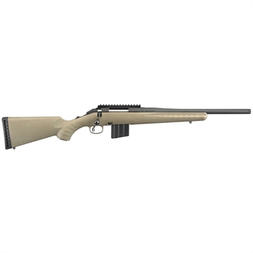 Picture of Ruger American Rifle Ranch, Bolt Action, 350 Legend, 16.38" Threaded Barrel, 1/2X28 Threads, Flat Dark Earth Finish, Synthetic Stock, Right Hand, 5Rd, Weighs 6.1lbs, Compact Profile - 34.75" Overall Length 26985
