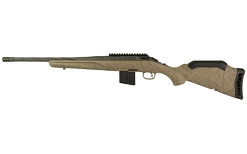 Picture of Ruger American Rifle Ranch, Generation II, Bolt Action Rifle, 22 ARC, 16.1" Spiral Fluted Barrel, 1:7 Twist, Threaded 1/2"-28, Muzzle Brake, Cerakote Finish, Cobalt, Flat Dark Earth Splatter Synthetic Stock, Manual Safety, Picatinny Rail, 10 Rounds, 1 Magazine 46925