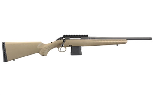 Picture of Ruger American Ranch Full Size 5.56 NATO 10+1 16.12" Matte Black Threaded Barrel, Steel Receiver w/Picatinny Rail, Flat Dark Earth Fixed Synthetic Stock, Right Hand 26965