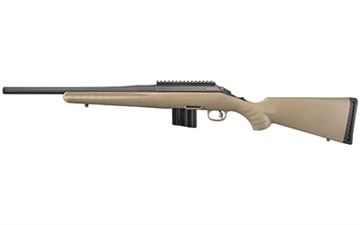 Picture of Ruger American Ranch Full Size 6.5 Grendel 10+1 16.10" Matte Black Threaded Barrel, Matte Black Picatinny Rail Steel Receiver, Flat Dark Earth Fixed Synthetic Stock, Right Hand 36926