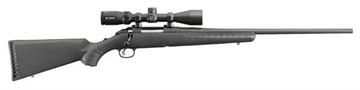 Picture of Ruger American, Bolt-Action Rifle, 243 Winchester, 22" Barrel, Matte Finish, Synthetic Stock, Black, with Vortex Crossfire II Scope, 3-9X40 BDC Reticle, 1 Magazine, 4 Rounds, Right Hand 16931