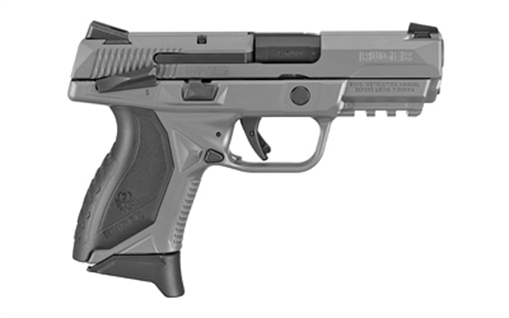 Picture of Ruger American, Striker Fired, Semi-automatic, Polymer Frame Pistol, Compact, 45 ACP, 3.75" Barrel, Cerakote Finish, Gray, Novak LoMount 3-Dot Sights, Ambidextrous Manual Safety, 7 Rounds, 3 Magazines, Ambidextrous 08650