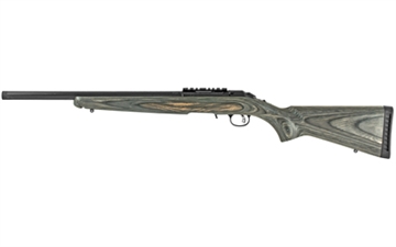 Picture of Ruger American Rimfire Target, Bolt Action, 17HMR, 18" Threaded Barrel, 1:9 Right Hand Twist, Satin Blued Finish, Alloy Steel, Black Laminate Stock, Flush Mounted Rotary Magazine, 9Rd 08350