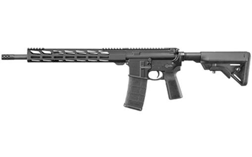 Picture of Ruger AR-556, Semi-automatic, 223 Rem/556NATO, 16.1" Barrel, Black Finish, 13.5" Free Float MLOK Handguard, B5 Bravo Stock, B5 Type P23 Grip, 30Rd, 1 Magazine 08542