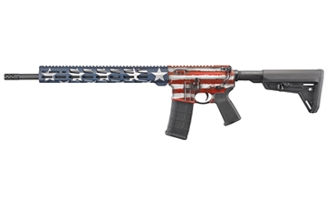 Picture of Ruger AR-556 MPR 5.56x45mm NATO 30+1 18" Black Nitride Threaded Barrel, American Flag Cerakote Aluminum Receiver w/Picatinny Rail, Magpul SL Black Synthetic Stock, Black Magpul Grip, Right Hand 8538