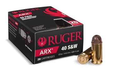 Picture of Ruger ARX .40 S&W Ammo 20 Rounds Box POLY-40ARXRUG-20