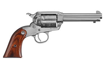 Picture of Ruger Bearcat, Single Action Only, Revolver, 22LR, 4.2" Barrel, Stainless Steel, Satin Finish, Silver, Hardwood Grips, Blade Front and Integral Rear Sights, 6 Rounds 00913