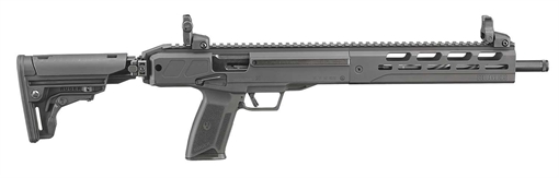 Picture of Ruger LC Carbine, Semi-automatic Rifle, 5.7X28MM, 16.25" Fluted Barrel, Threaded, 1/2x28 Threads, Black Anodized Finish, Side Folding Collapsible Stock, 1 Magazine, 20 Rounds, MLOK Handguard, Weighs 5.9lbs 19300