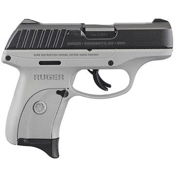 Picture of Ruger EC9s 9mm Luger Black Oxide Alloy Steel 3.12" Barrel 7+1, Gray High Performance Glass-Filled Nylon Frame, Black Oxide Hardened Steel Slide 13201