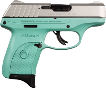 Picture of RUGER EC9s 9MM LUGER AS 7-SHOT SS SLIDE/TURQUOISE FRAME < 3286