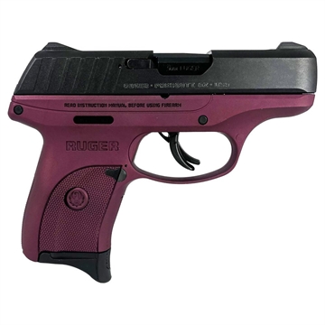 Picture of Ruger EC9s Handgun 9mm Luger 7rd Magazine 3.12" Barrel Black Cherry Frame 3283 MODBCF
