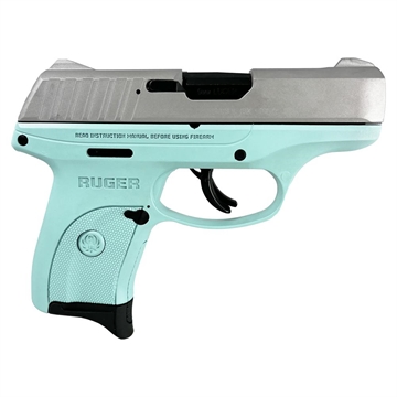 Picture of Ruger EC9s Handgun 9mm Luger 7rd Magazine 3.12" Barrel Robin's Egg Blue w/ Silver 3283 MODTFSS