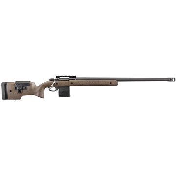 Picture of Ruger Hawkeye Long Range Target, Bolt Action, 308 Winchester, 26" Heavy Target Barrel, 5/8X24 Threads, Matte Black Finish, Speckled Black & Brown Target Stock, 20 MOA Base, 10Rd, AI Style Magazine 57123