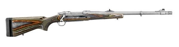 Picture of Ruger Guide Gun, Bolt-Action Rifle, 375 Ruger, 20" Barrel, Hawkeye Matte Finish, Stainless Steel, Green Mountain Laminate Stock, Adjustable Rear & Bead Front Sight, 3Rd, Includes Scope Rings 7366766 47125