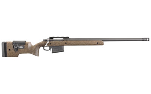 Picture of Ruger Hawkeye Long Range Target, Bolt Action, 300 Win Mag, 26" Heavy Target Barrel, Matte Black Finish, Speckled Black/Brown Laminate Stock with Adjustable Comb and Length of Pull, 5Rd AI Style Magazine 47183