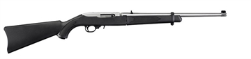 Picture of Ruger 10/22 Takedown, Semi-automatic Rifle, 22 LR, 18.5" Takedown Barrel, Clear Matte Stainless Steel Finish, Black Synthetic Stock, Adjustable Rear & Bead Front Sight, 10 Rounds, Ballistic Nylon Case 11100