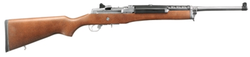 Picture of Ruger Mini-14 Ranch 223 Rem/5.56 NATO 5+1 18.50" Matte Stainless Steel Barrel, Matte Stainless Steel Drilled & Tapped Receiver, Hardwood Fixed Stock, Right Hand 5802