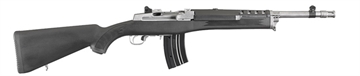 Picture of Ruger Mini Thirty, Semi-Automatic Rifle, 7.62X39, 16.1" Barrel, 1:10 Right Hand Twist, Matte Stainless Steel Finish, Black Synthetic Stock, Adjustable Rear & Blade Front Sight, Includes Picatinny Rail/Scope Rings/2 Mags, 20 Rounds 0 73667606 5868