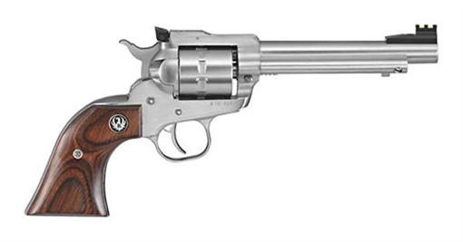 Picture of Ruger Single-Six Single-Ten, Single Action Only, Revolver, 22LR, 5.5" Barrel, Stainless Steel, Satin Finish, Silver, Hardwood Gunfighter Grips, Adjustable Fiber Optic Sights, 10 Rounds 08100