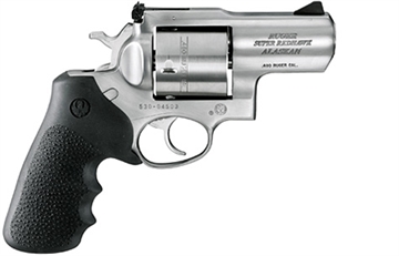 Picture of Ruger Super Redhawk Alaskan, Double/Single Action, Revolver, 480 Ruger, 2.5" Barrel, Stainless Steel, Satin Finish, Silver, Hogue Tamer Monogrip Grip, Adjustable Rear & Ramp Front Sight, 6 Rounds, KSRH-2480 05302