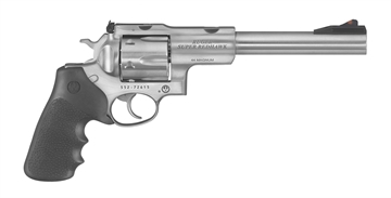 Picture of Ruger Super Redhawk Standard, Double/Single Action, Revolver, 44 Magnum, 7.5" Barrel, Stainless Steel, Satin Finish, Silver, Hogue Tamer Monogrip Grip, Adjustable Rear & Ramp Front Sight, 6 Rounds, KSRH-7 05501