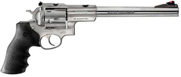 Picture of Ruger Super Redhawk Standard, Double/Single Action, Revolver, 44 Magnum, 9.5" Barrel, Stainless Steel, Satin Finish, Silver, Hogue Tamer Monogrip Grip, Adjustable Rear & Ramp Front Sight, 6 Rounds, KSRH-9 05502