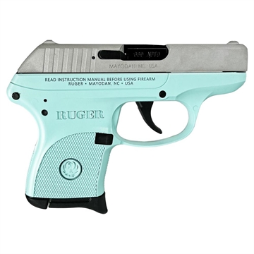 Picture of Ruger LCP 380 ACP Pistol 2.75" Barrel Robin's Egg Blue Frame Silver Slide 3701 MODTFCSS