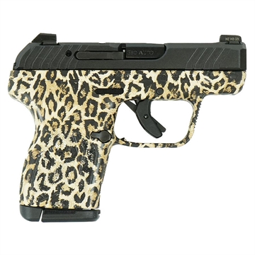 Picture of Ruger LCP 380 Max Custom Blue Leopard Handgun .380 Auto 10rd Magazine 2.75" Barrel 13716 MODLP