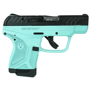Picture of Ruger LCP II Custom "Robin's Egg Blue Frame" Handgun .22 LR 10/rd Magazine 2.75" Barrel Pocket Holster 13705 MODTF