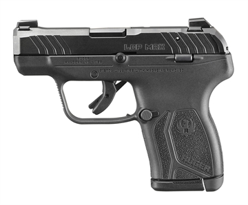 Picture of Ruger LCP MAX, Double Action Only, Semi-automatic, Polymer Frame Pistol, Compact, 380ACP, 2.8" Barrel, Black Oxide Finish, Tritium Front Sight with White Outline and Drift Adjustable Rear Sight, Integrated Trigger Safety, 10 Rounds, 1 Magazine, Includes Soft Pocket Holster and Magazine Loader 13716