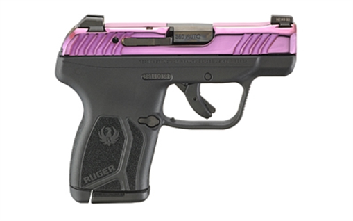 Picture of Ruger LCP MAX, Talo Edition, Double Action Only, Semi-automatic, Polymer Frame Pistol, Compact, 380ACP, 2.8" Barrel, PVD Finish, Purple, Black Polymer Frame, Tritium Front Sight with White Outline, Drift Adjustable Rear Sight, 10 Rounds, 1 Magazine 13738