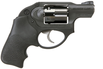 Picture of Ruger LCR, Double Action Only, Revolver, Small Frame, 327 Federal Magnum, 1.875" Barrel, Stainless Steel Barrel, Stainless Steel, Matte Finish, Black, Hogue Tamer Monogrip, U-Notch Integral Rear Sight & Ramped Front Sight, 6 Rounds 05452