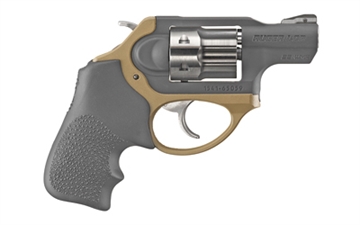 Picture of Ruger LCRx, TALO Edition, Double/Single Action, Revolver, Small Frame, 22 WMR, 1.87" Barrel, Stainless Steel, Matte Finish, Flat Dark Earth and Black, Hogue Tamer Monogrip, Fixed Front Sight and Replaceable Pinned Ramp Rear Sight, 6 Rounds 05466