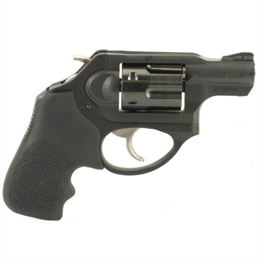 Picture of Ruger LCRx Small Frame 327 Federal Mag 5 Shot, 1.87" Matte Black Steel Barrel, Black PVD Cylinder, Matte Black Stainless Steel Frame, Black Hogue Tamer Monogrip, Exposed Hammer 5462