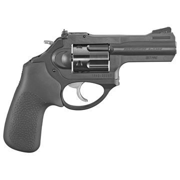 Picture of Ruger LCRx, Double/Single Action, Revolver, Small Frame, 357 Magnum, 3" Barrel, Stainless Steel Barrel, Stainless Steel, Matte Finish, Black, Hogue Tamer Monogrip, Adjustable Black Blade Rear & Ramp Front Sight, 5 Rounds 05444