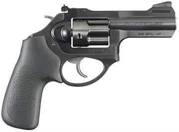 Picture of Ruger LCRx, Double/Single Action, Revolver, Small Frame, 38 Special +P, 3" Barrel, Stainless Steel Barrel, Aluminum Frame and Stainless Steel Cylinder, Matte Finish, Black, Hogue Tamer Monogrip, Adjustable Black Blade Rear & Ramp Front Sight, 5 Rounds 05431