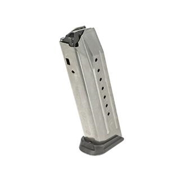 Picture of Ruger Magazine, 9MM, 17 Rounds, Fits Ruger American, Stainless Steel, Silver, Will Fit PC9 w/ a Ruger American Pistol Well Insert Installed (Not Included) 90510