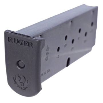 Picture of Ruger Magazine, 380ACP, 7 Rounds, Fits LC380, with Finger Rest Extension, Steel, Blued Finish 90416