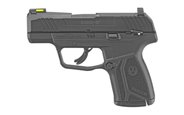 Picture of Ruger MAX-9, Striker Fired, Semi-automatic, Polymer Frame Pistol, Sub-Compact, 9MM, 3.2" Barrel, Black Oxide Finish, Front TFO Night Sight, Optics Ready, Thumb Safety, 10 Rounds, 2 Magazines 03501