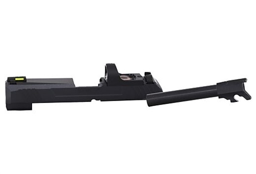 Picture of Ruger MAX-9 Long Slide Assembly, Complete Slide, Includes Ruger ReadyDot, Sights, 4" Barrel, Extractor, and Other Slide Components, Compatible with Ruger MAX-9, Oxide Finish, Black 90751