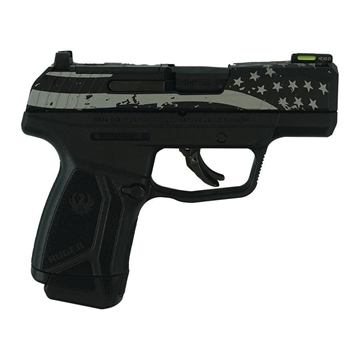 Picture of Ruger Max-9 Pro Optic Ready Handgun 9mm Luger 12rd Magazine 3.2" Barrel Flag Engraved 3503 MODAFS
