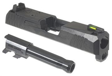 Picture of Ruger MAX-9 Slide Assembly, Complete Slide, Includes Sights, Barrel, Extractor, and Other Slide Components, Compatible with Ruger MAX-9, Optic Ready, Black Oxide Finish, Black 90744